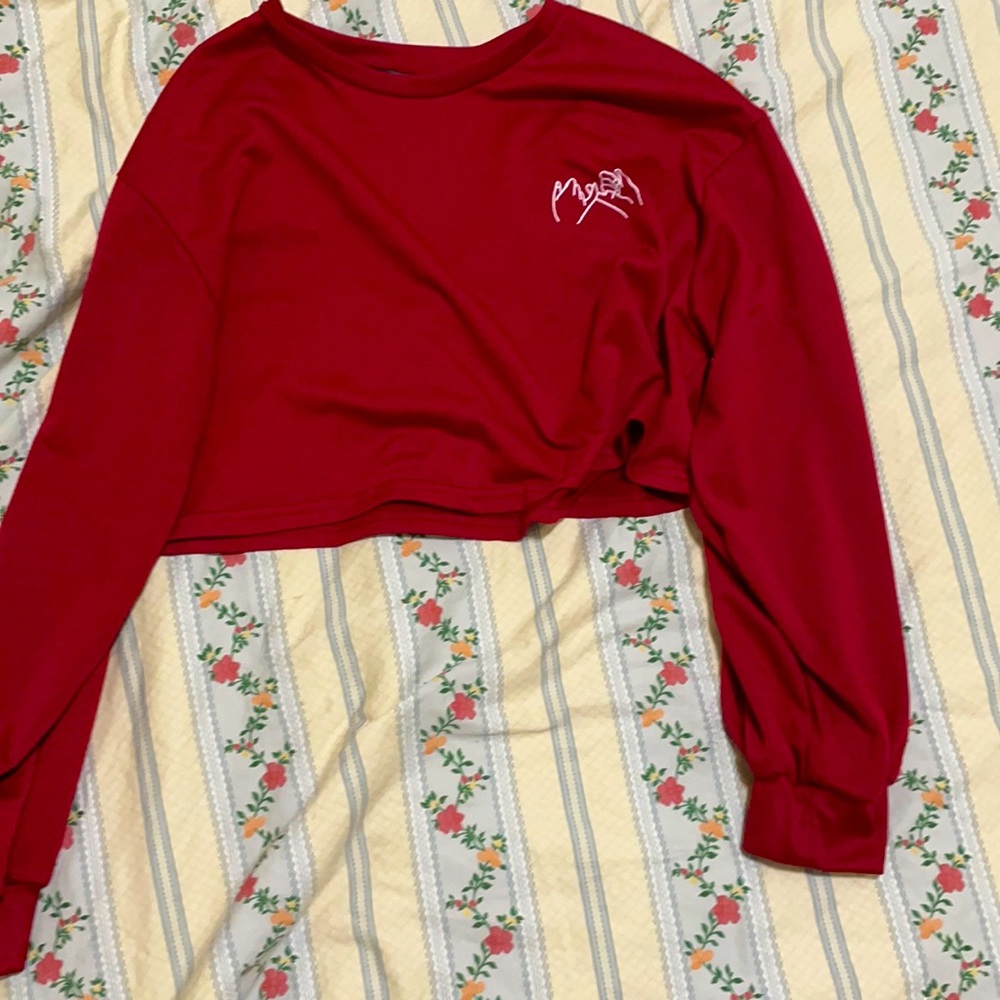 Shein Long sleeve cropped tee